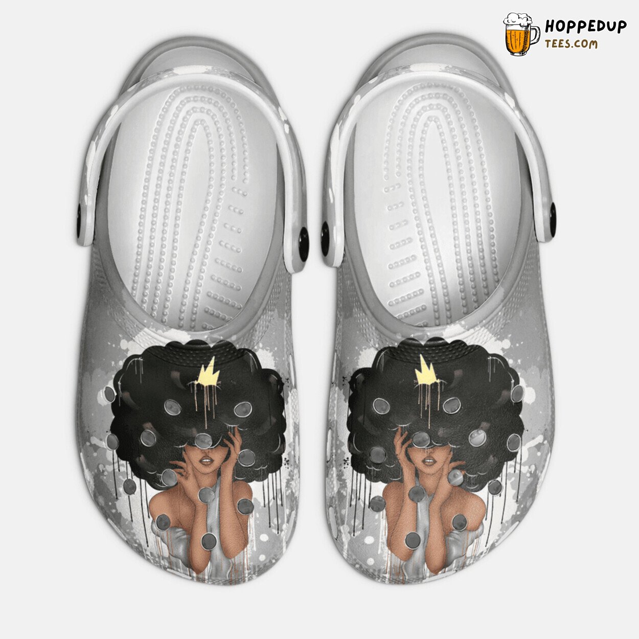 Afro Queen Black Girl African American Inspired Classic Comfortable Shoes