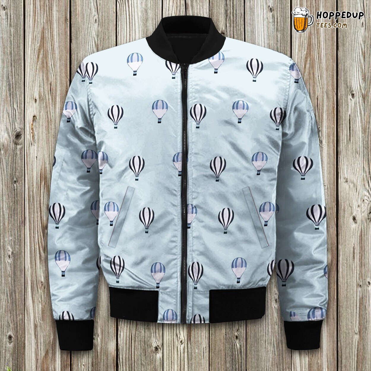 Air Balloon Sky Adventure Winter Bomber Jacket Soaring Design