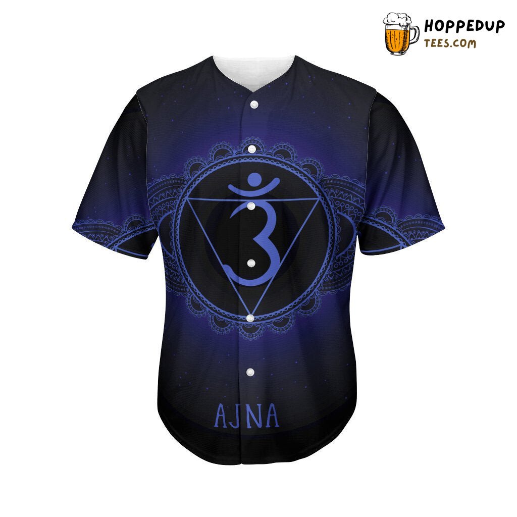 Ajna Chakra Symbol Enlightenment 3D Print Baseball Jersey Spiritual