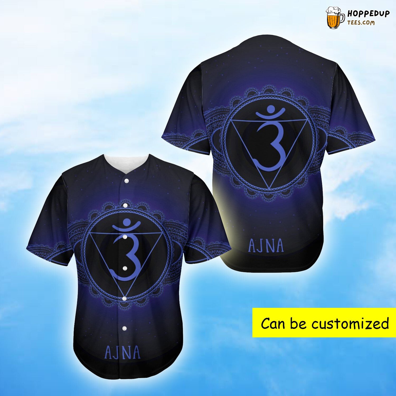 Ajna Chakra Symbol Enlightenment 3D Print Baseball Jersey Spiritual