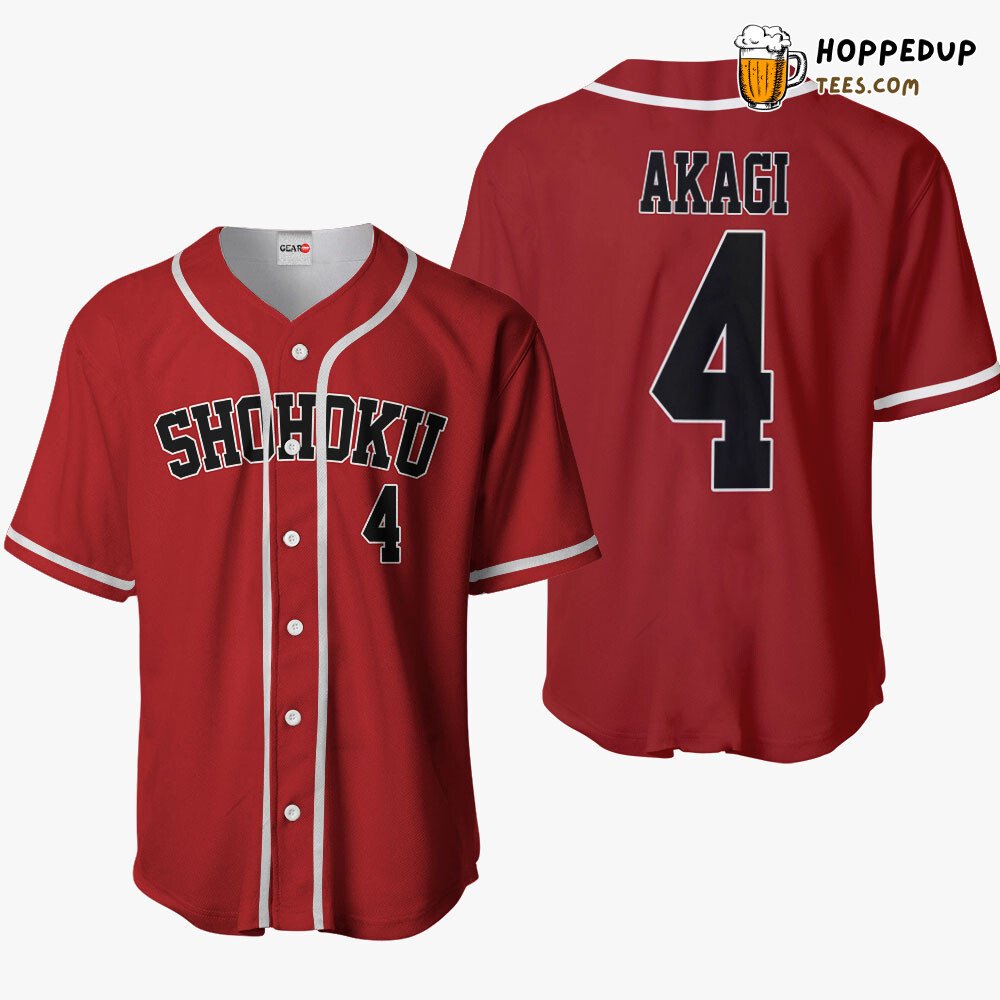 Akagi Takenori Edition Anime Baseball Jersey Shirt Signature Style