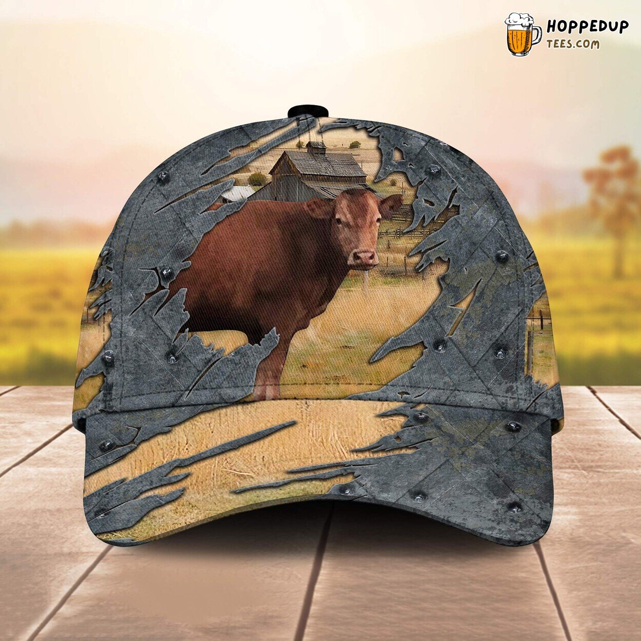 Akaushi Custom 3D Printed Cap Baseball Lovers Leather Pattern Animal Name