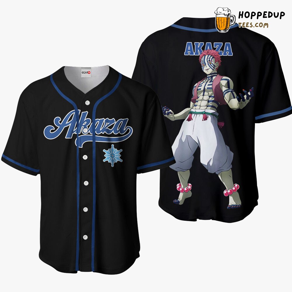 Akaza Exclusive Distinctive Anime Baseball Jersey Shirt Unique Design