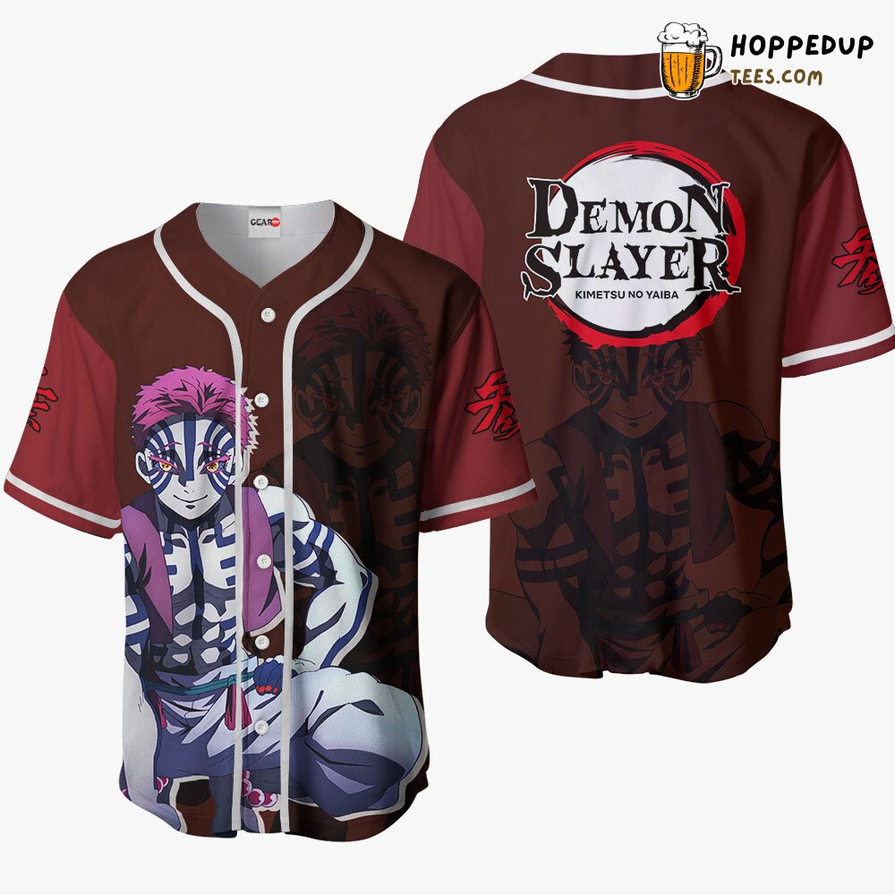 Akaza Unique Distinctive Collection Anime Baseball Jersey Design Style Akaza Unique Distinctive Collection Anime Baseball Jersey Design Style