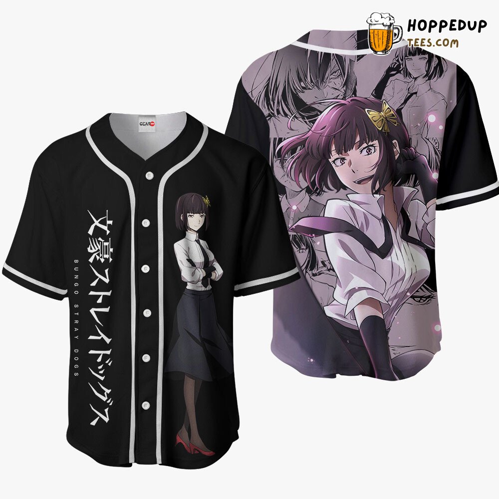 Akiko Yosano Distinctive Unique Design Anime Baseball Jersey Shirt Style Akiko Yosano Distinctive Unique Design Anime Baseball Jersey Shirt Style