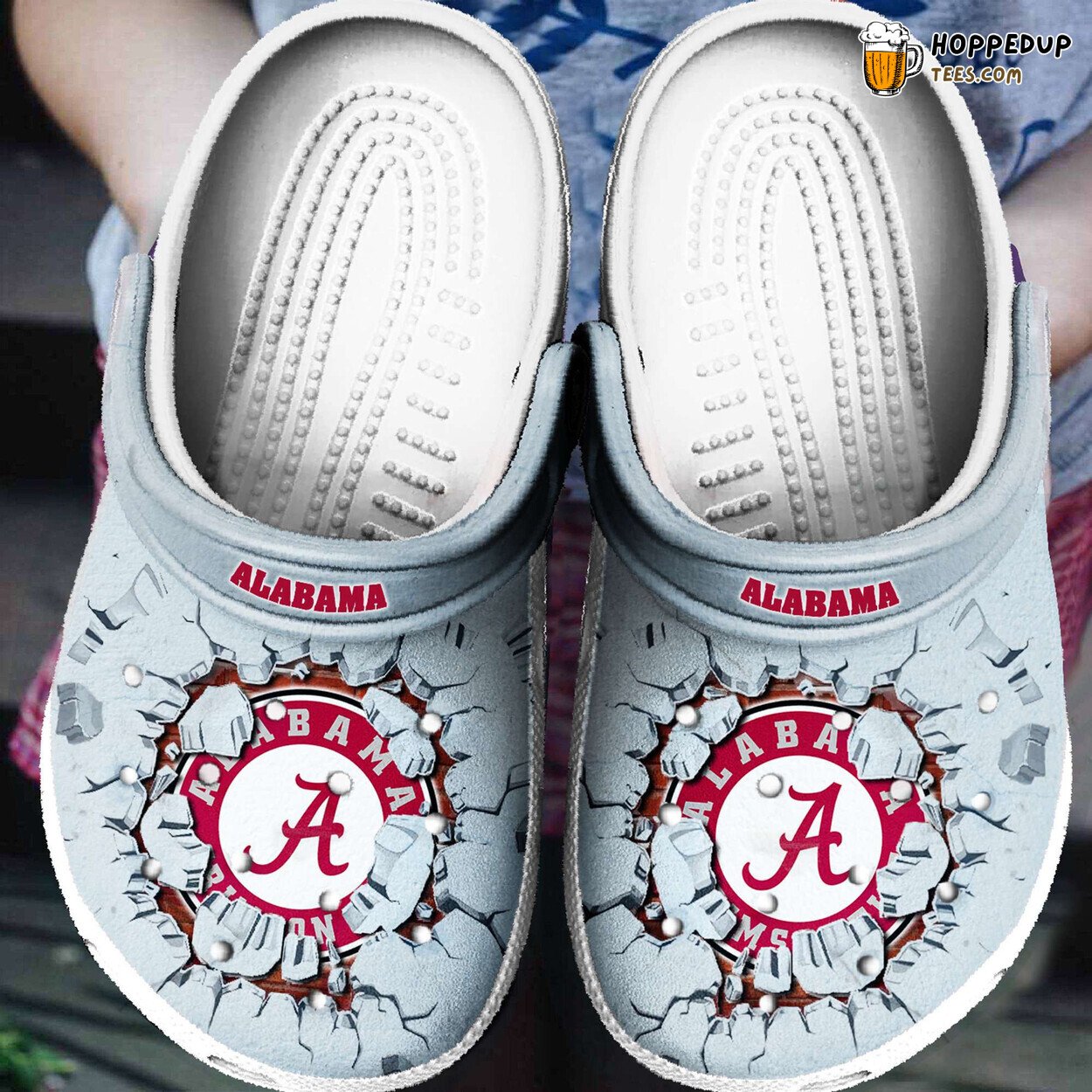 Alabama Crimson Strong Inspired Comfortable Unique Clog Shoes Design