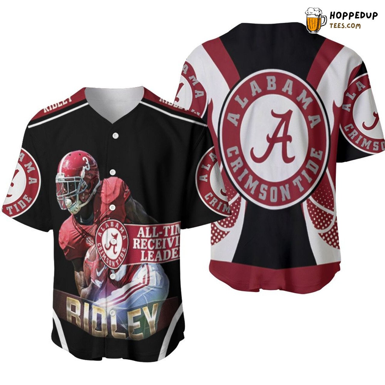 Alabama Crimson Tide Classic Unisex Baseball Jersey NCAA Authentic Gear
