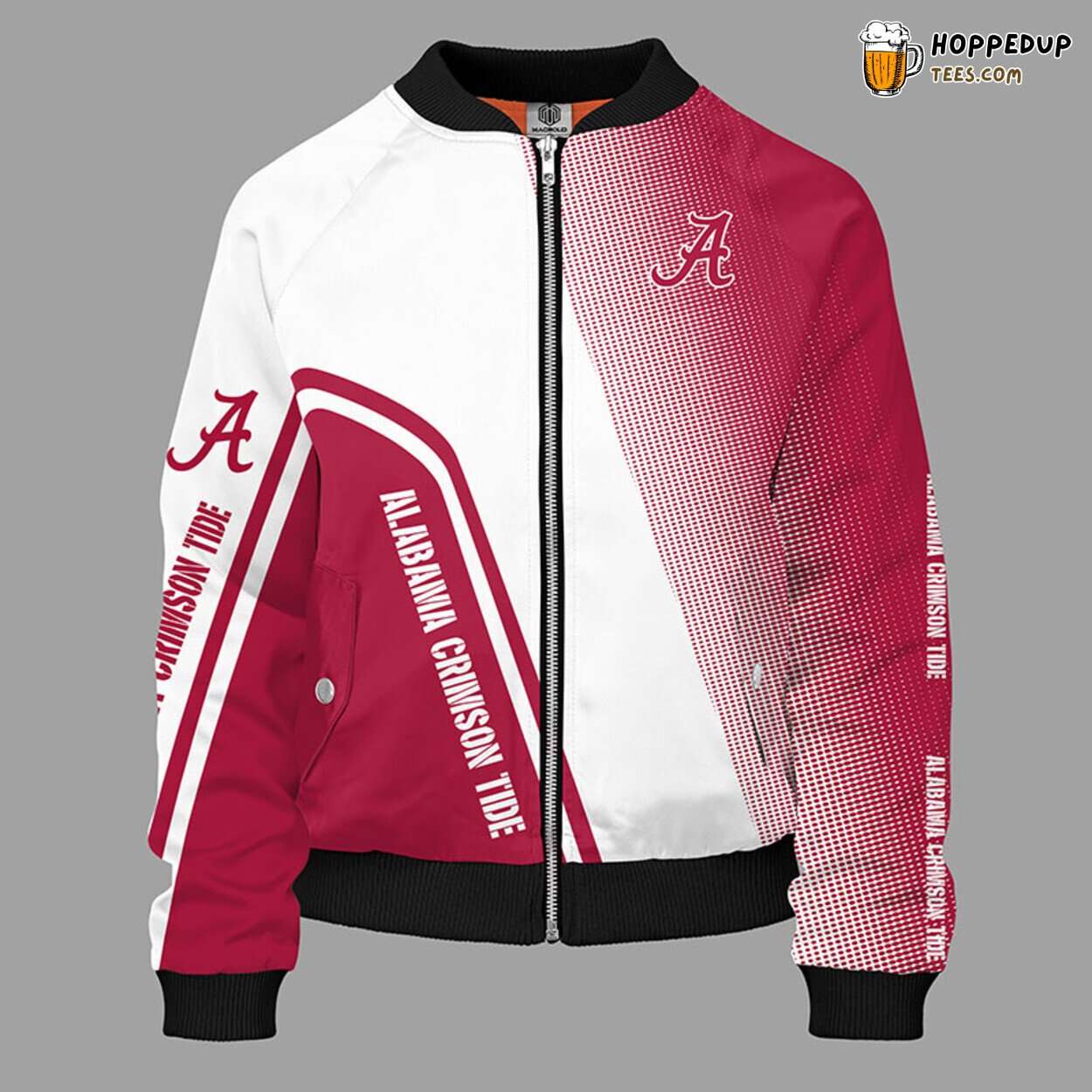 Alabama Crimson Tide NCAA Classic Red Premium Bomber Jacket Design