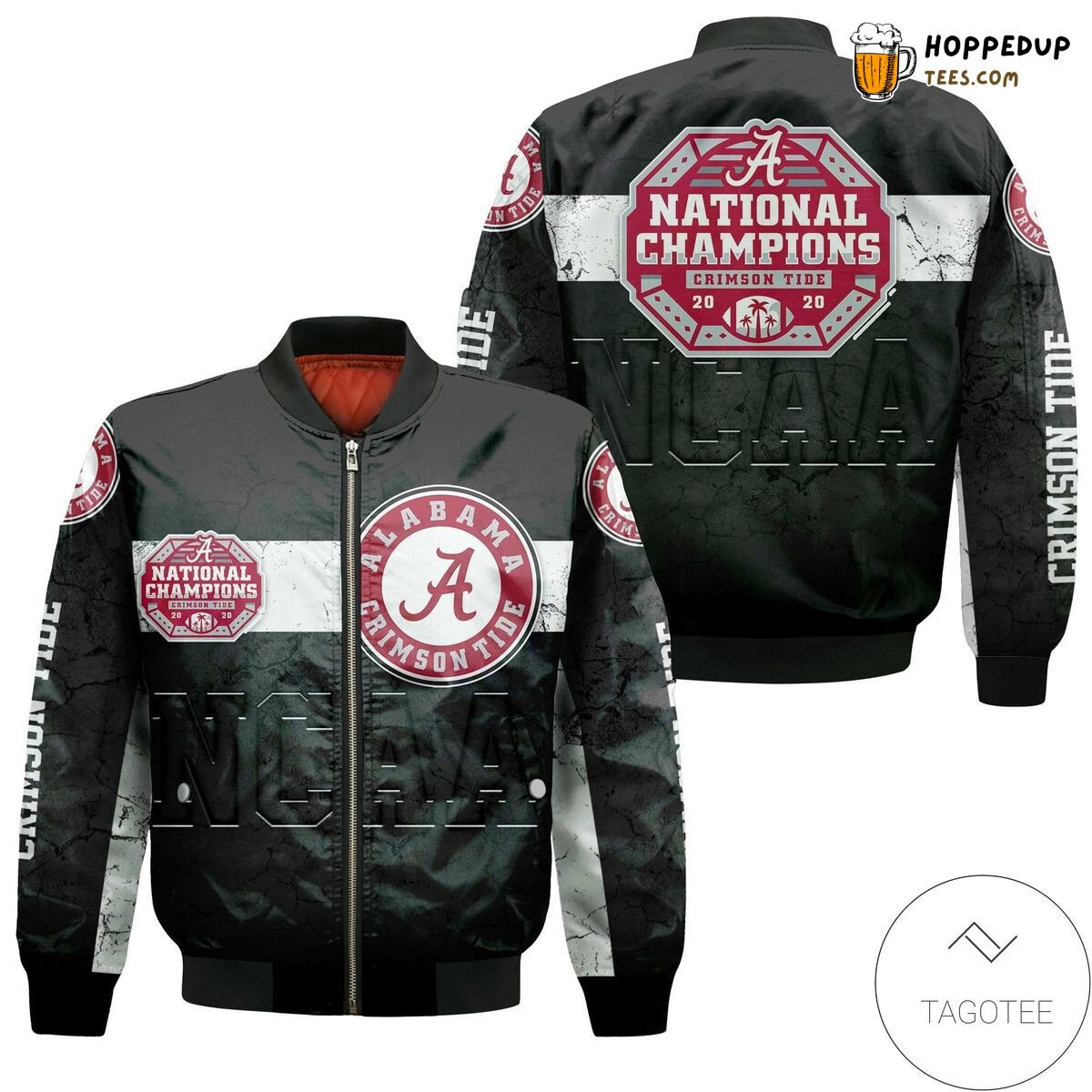 Alabama Crimson Tide NCAA Essential Bomber Jacket Classic Style