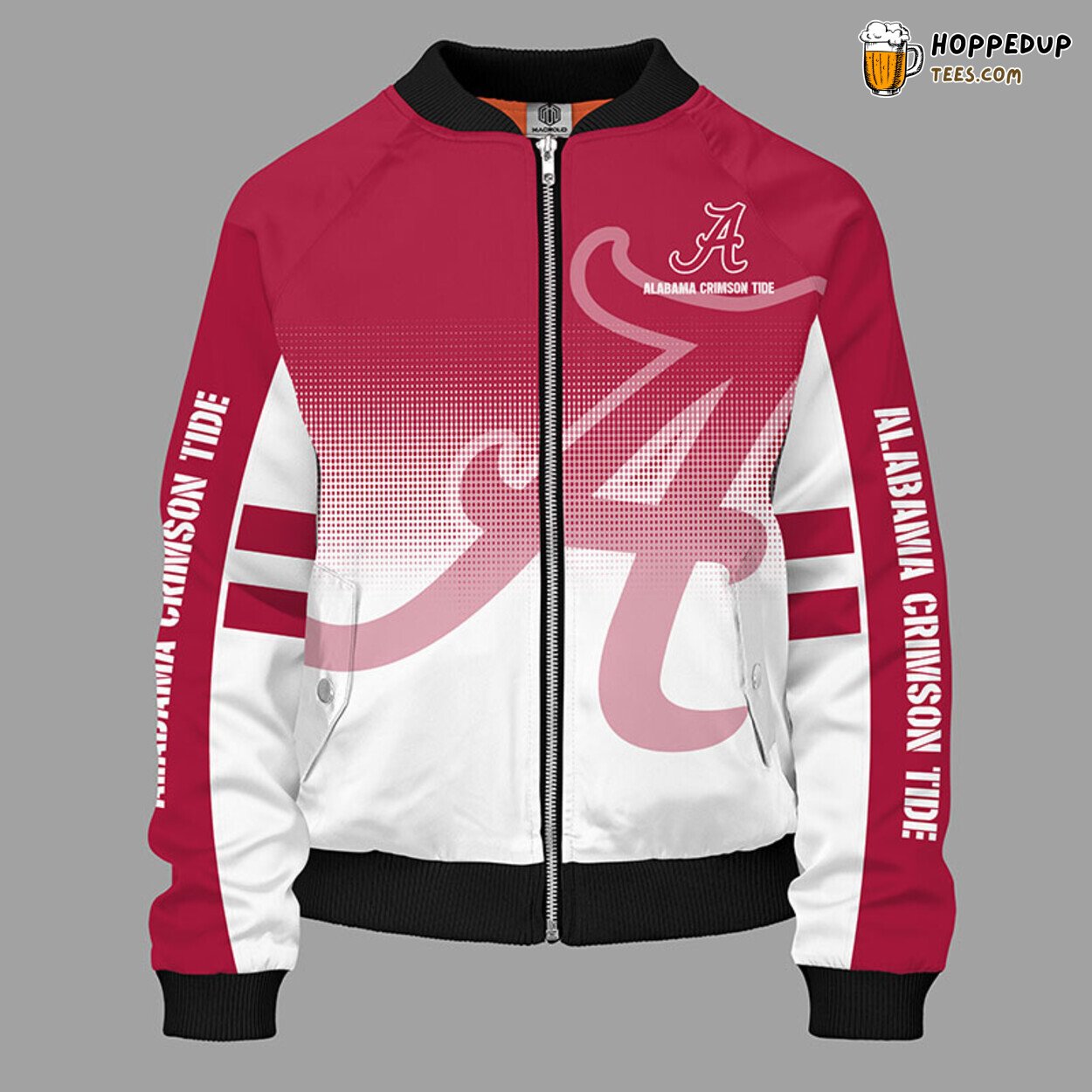 Alabama Crimson Tide NCAA Red Premium Bomber Jacket Unisex Design