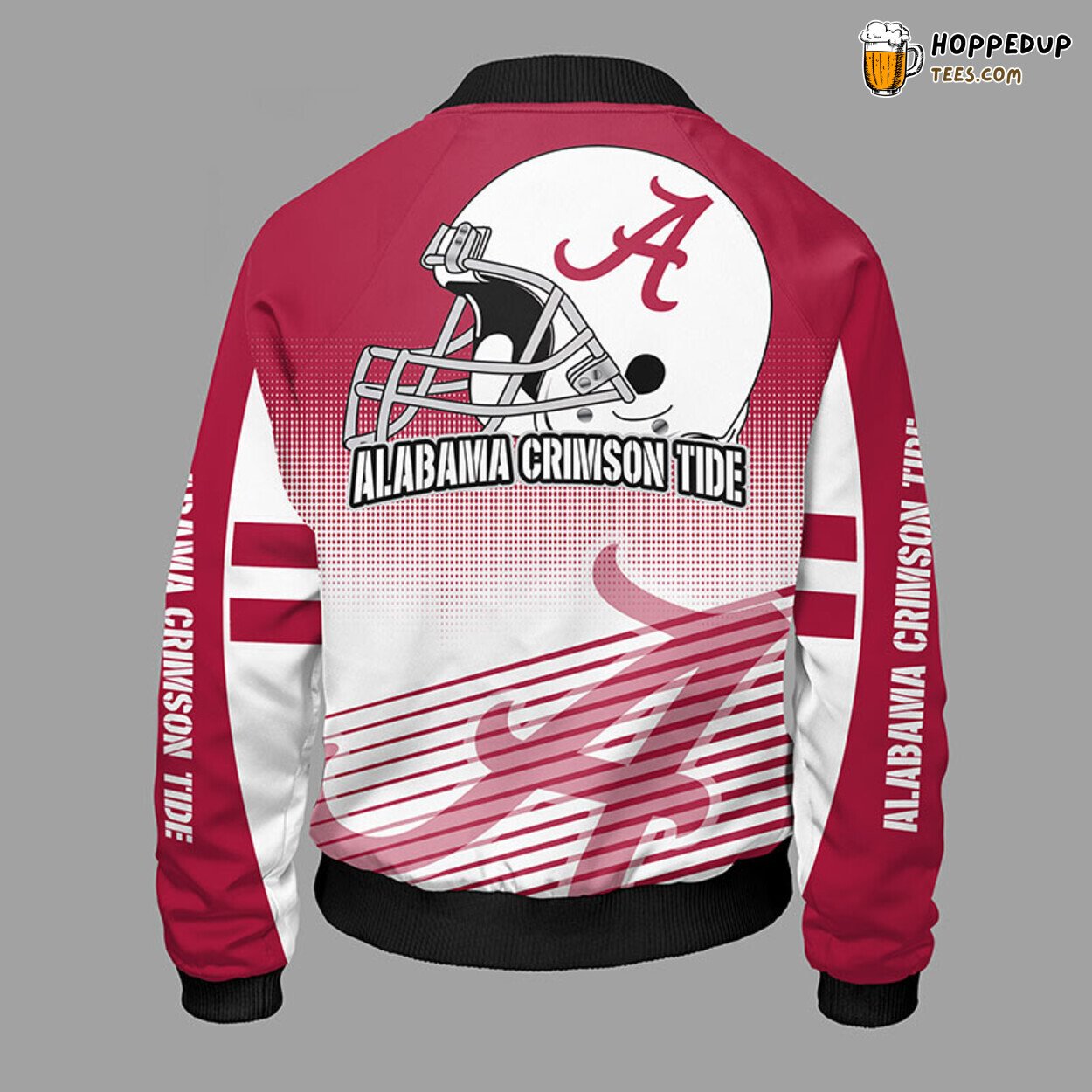 Alabama Crimson Tide NCAA Red Premium Bomber Jacket Unisex Design