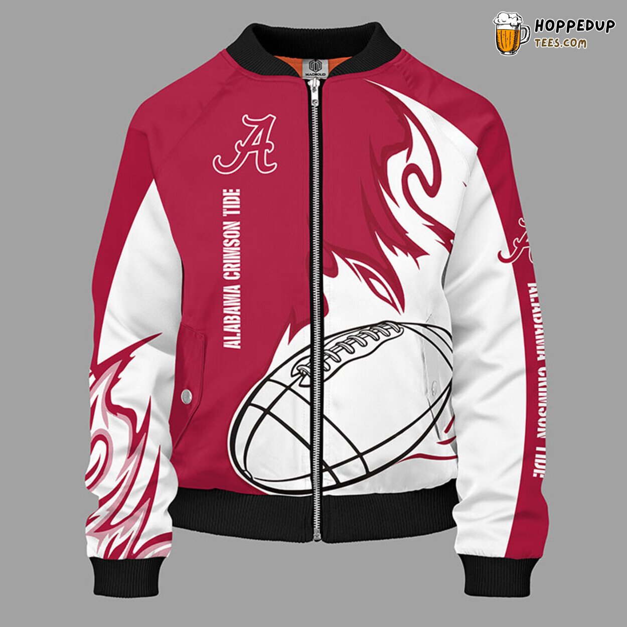 Alabama Crimson Tide NCAA Red Premium Unisex Bomber Jacket Design