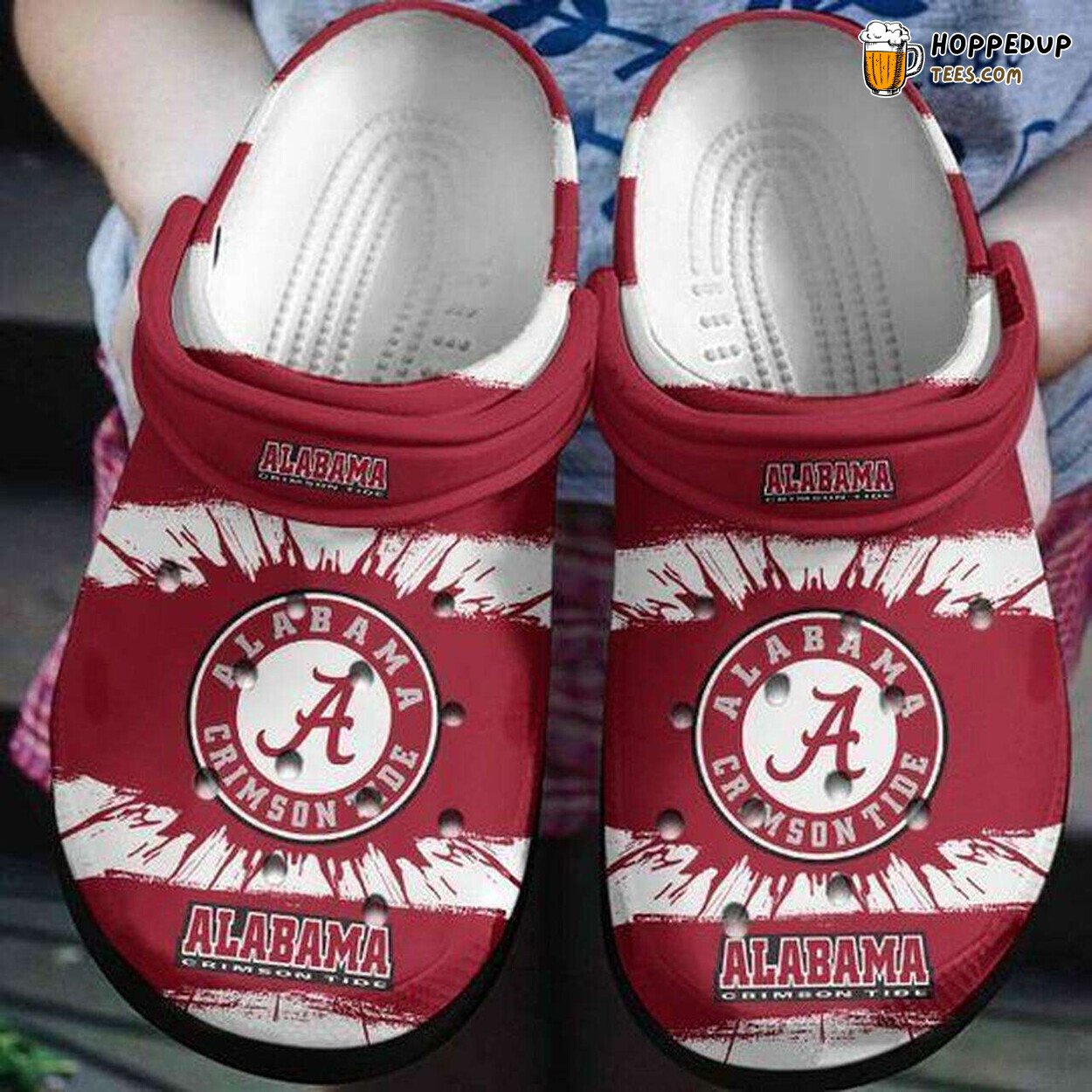 Alabama Crimson Tide Themed Comfortable Unique Stylish Design Clogs