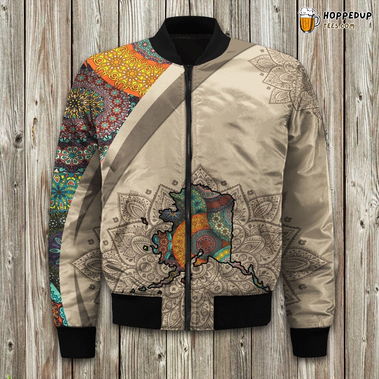 Alaska Beautiful Mandala Bomber Jacket