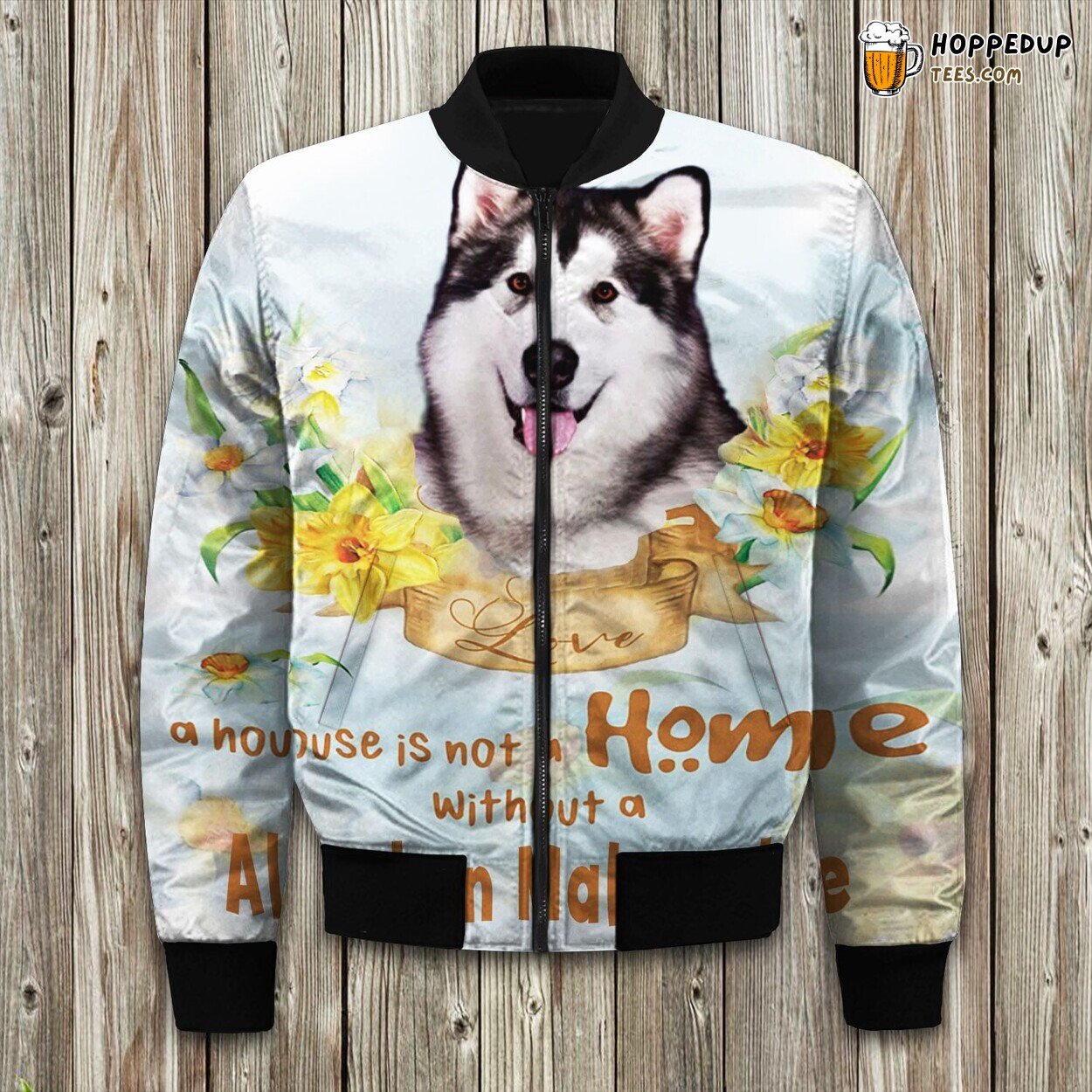 Alaskan Malamute Lovely Bomber Jacket