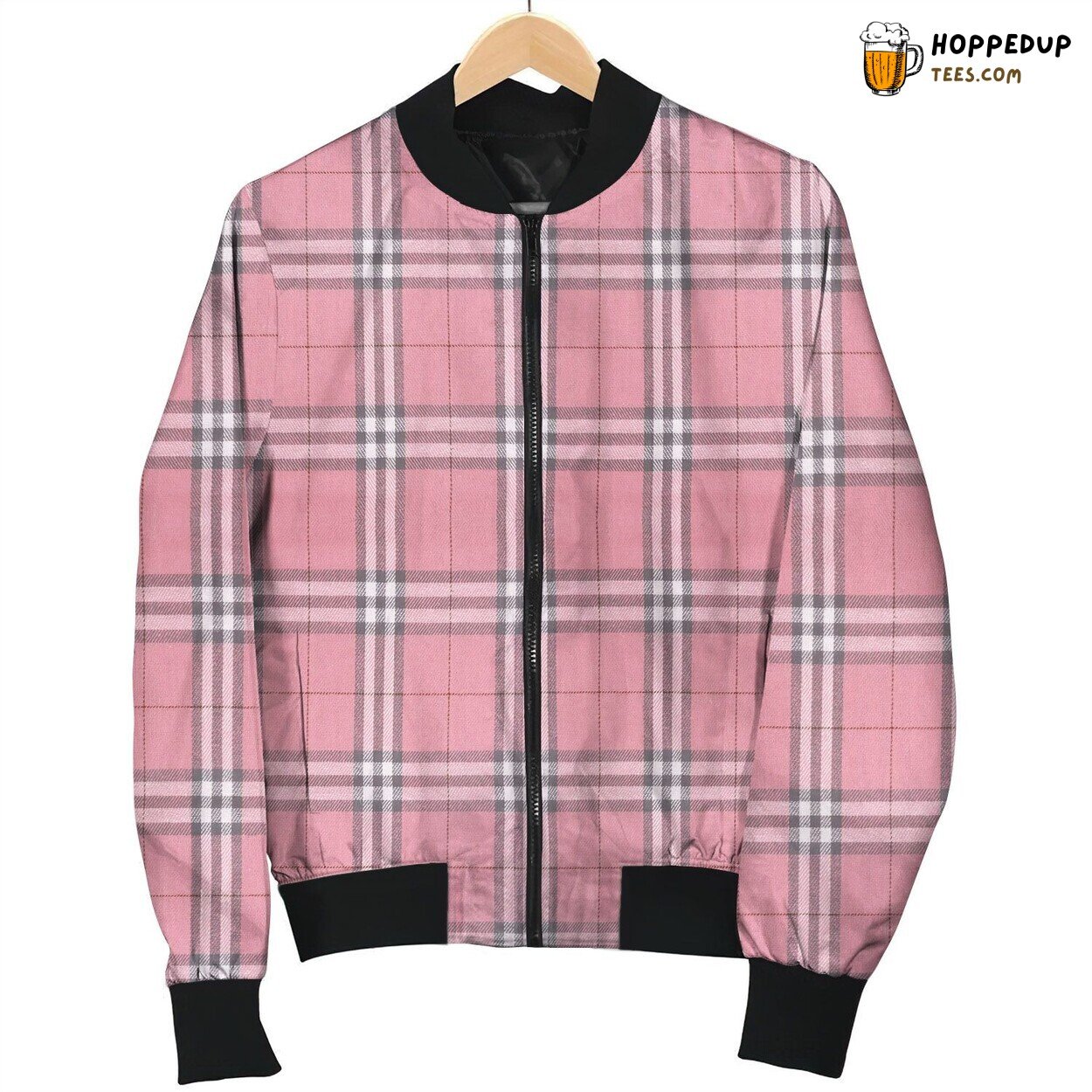 Alisa Pink Design Winter Bomber Jacket Vibrant Feminine Fashion