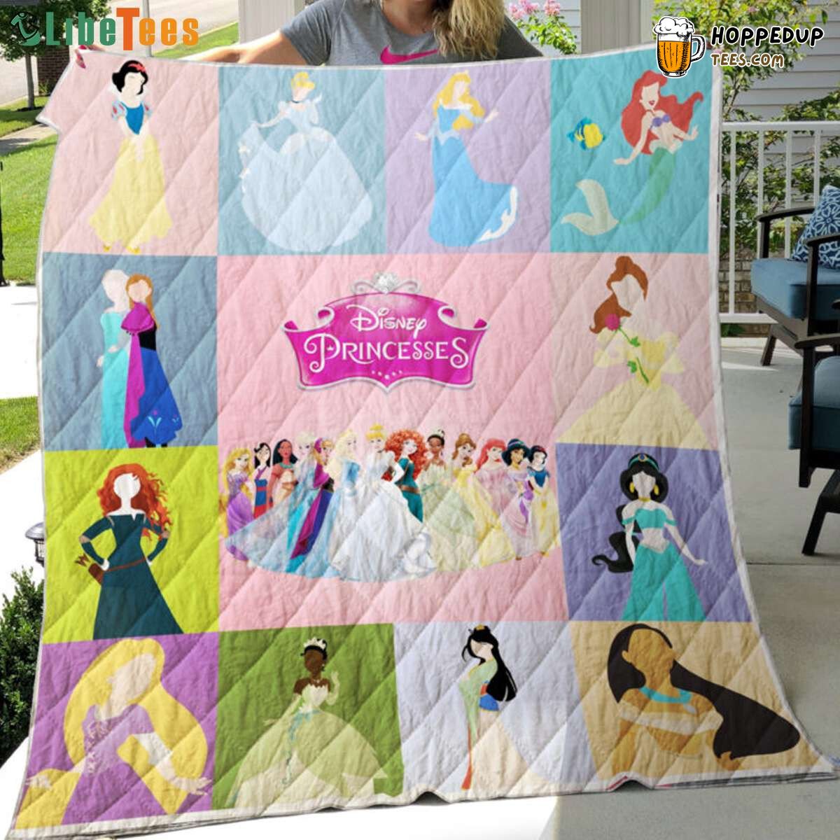 All Disney Princesses Quilt Blanket Perfect Disney Lover Gift