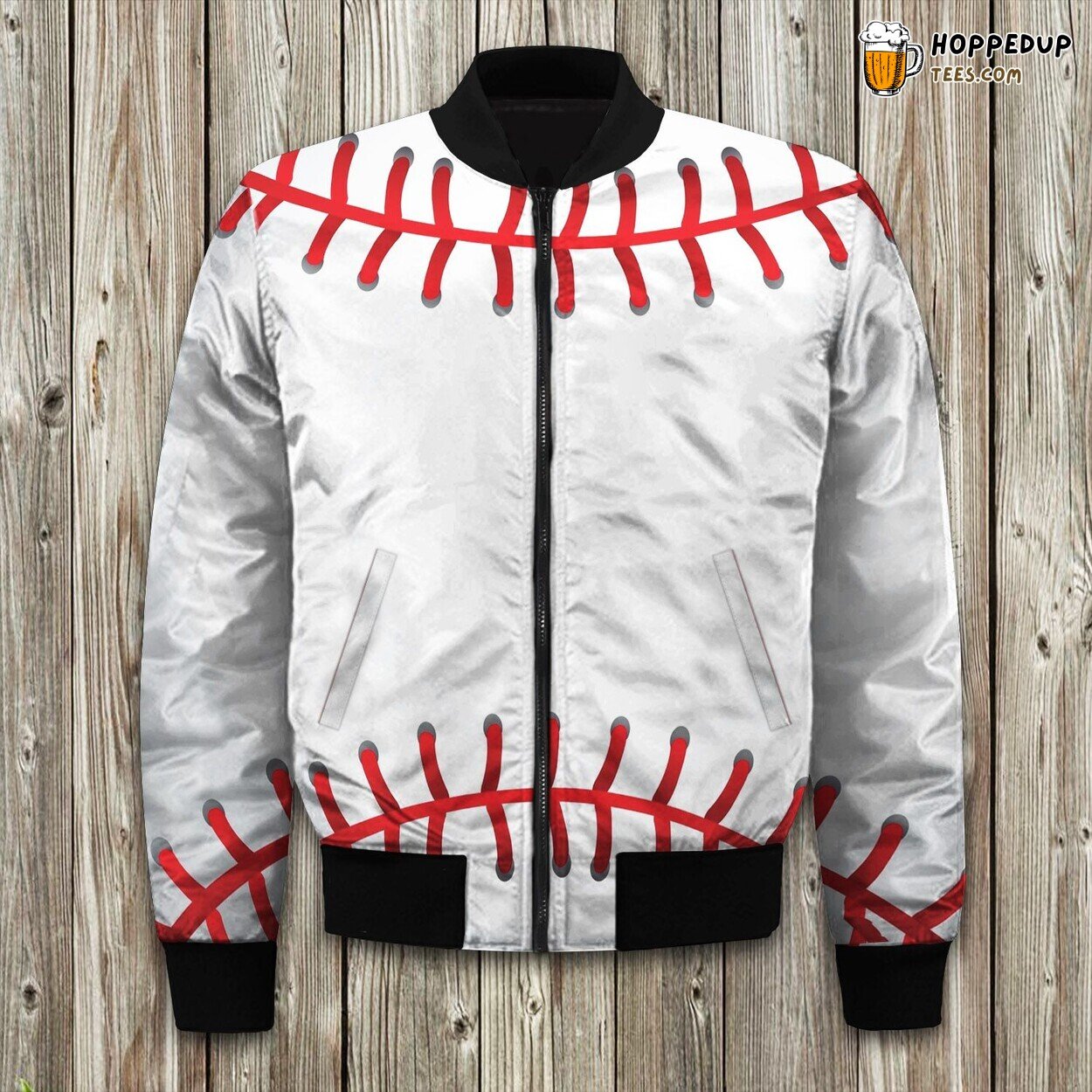 All Star Baseball Design Winter Bomber Jacket Tailored Unique Elegance Craft