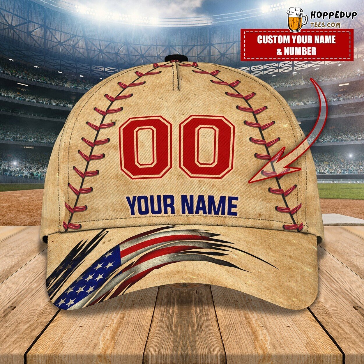 All-Star Baseball Personalized Classic Cap 3D Unique Custom Game Day Fit
