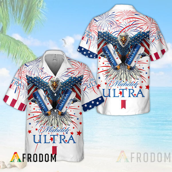 Aloha Fireworks Independence Day Eagle Michelob Ultra Hawaii Shirt HU