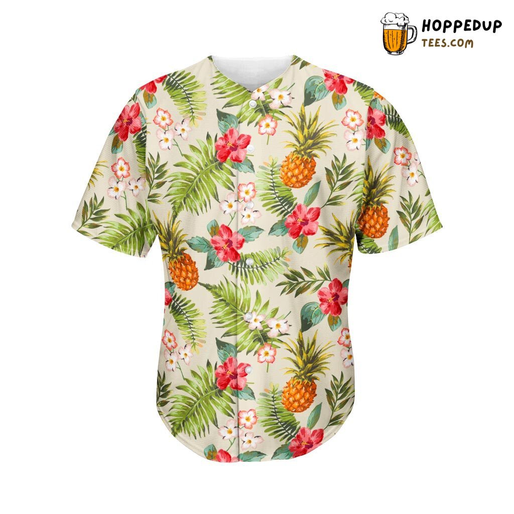 Aloha Pineapple Pattern Baseball Tee Jersey Shirts 3D
