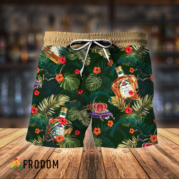 Aloha Summer Flowers Crown Royal Hawaiian Shorts HU