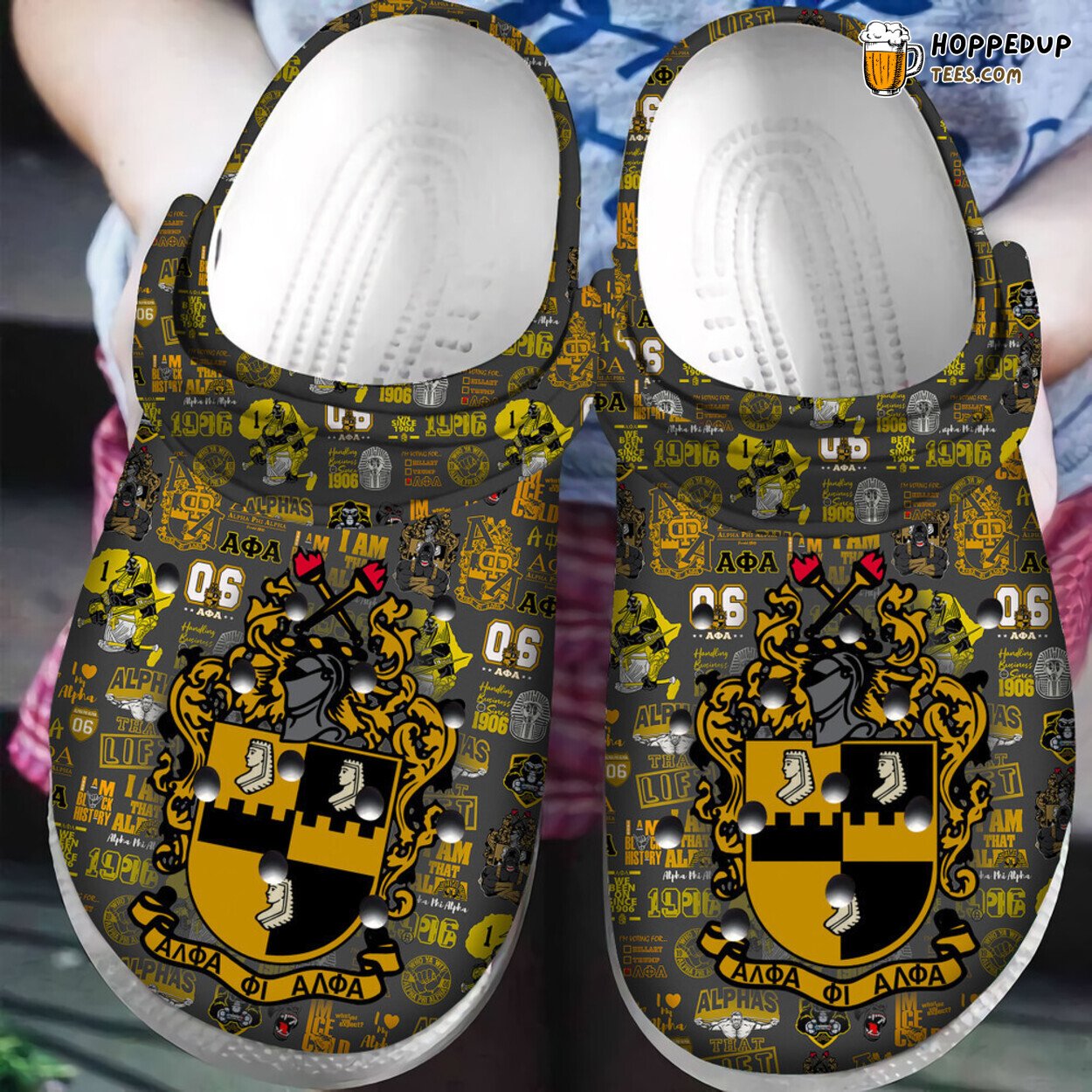 Alpha Phi Alpha Inspired Classic Comfortable Unique Clogs Shoes