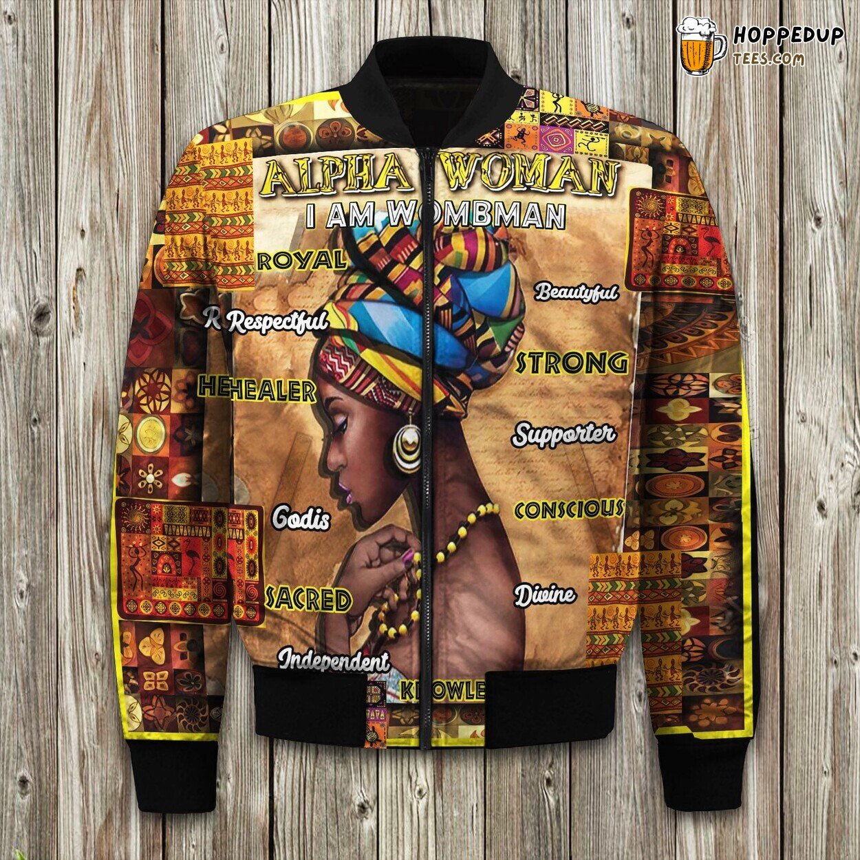 Alpha Woman Proud African Bomber Jacket