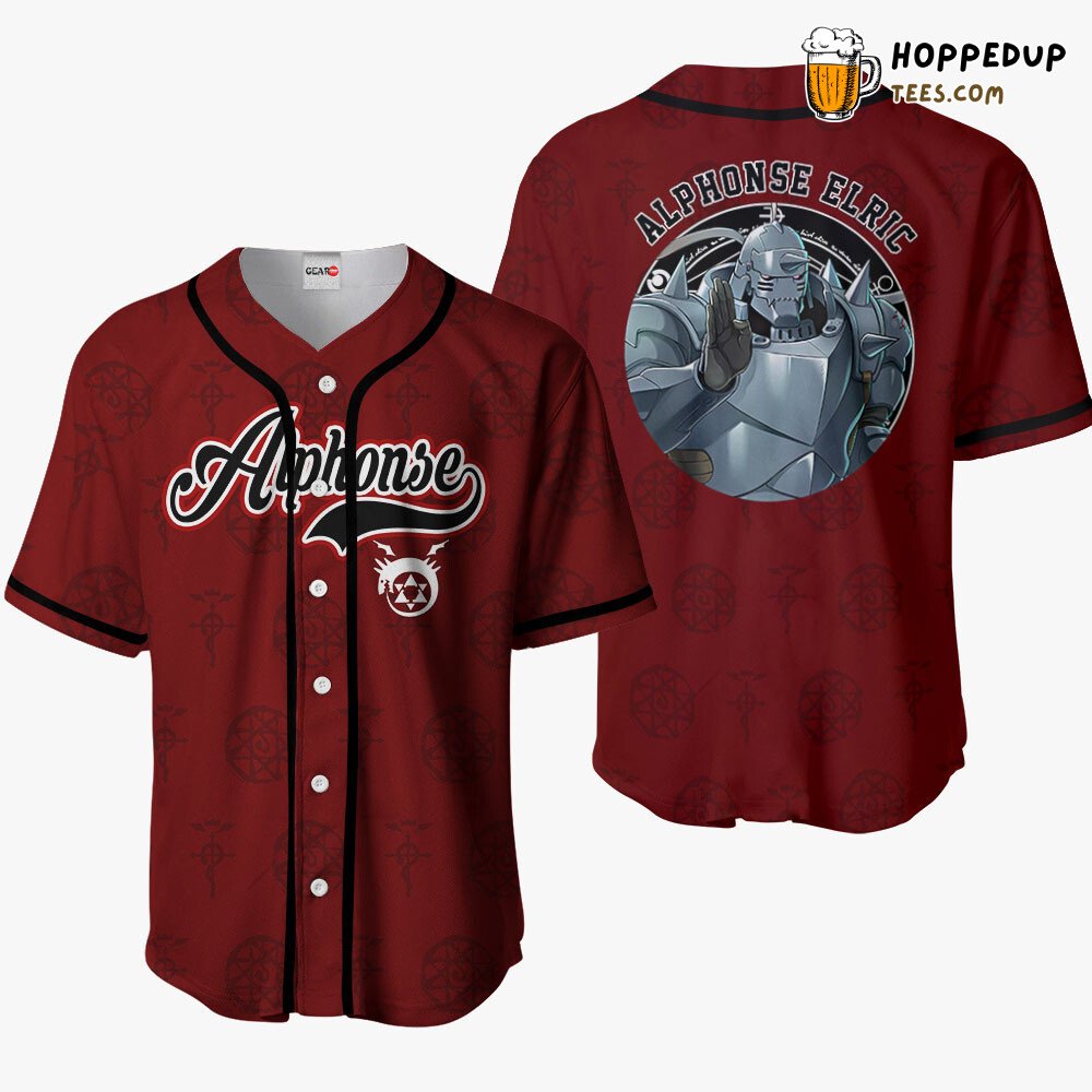 Alphonse Elric Edition Anime Baseball Jersey Shirt Unique Distinctive