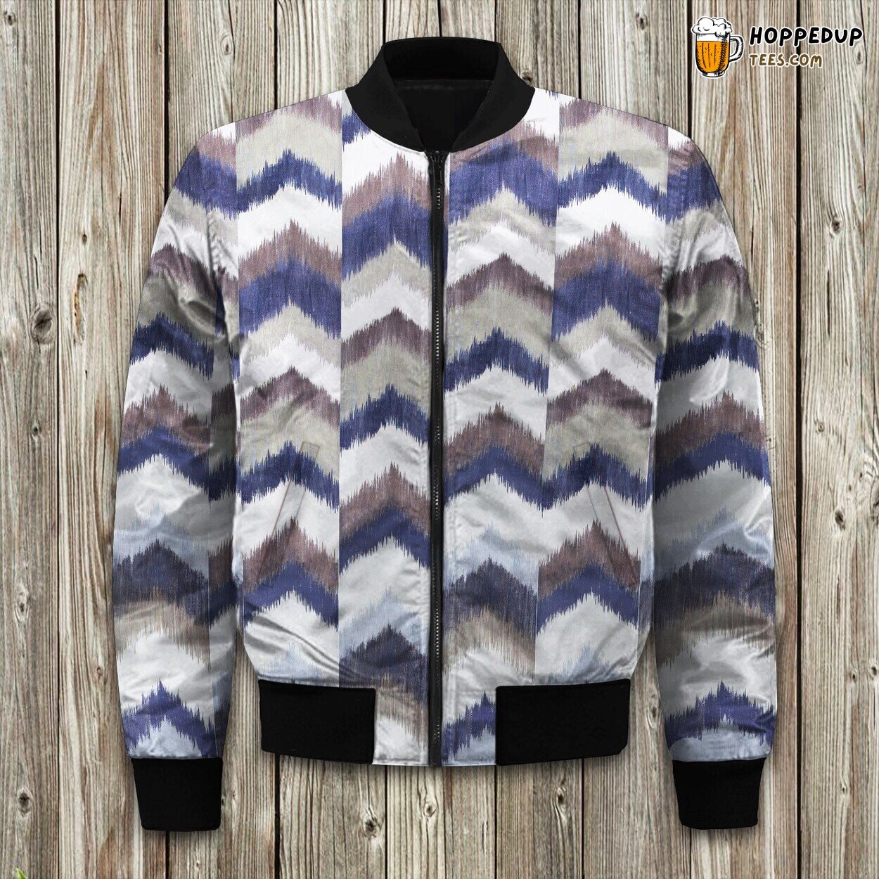 Alpine Navy Hue Winter Bomber Jacket Mountain Inspired Fashion Touch