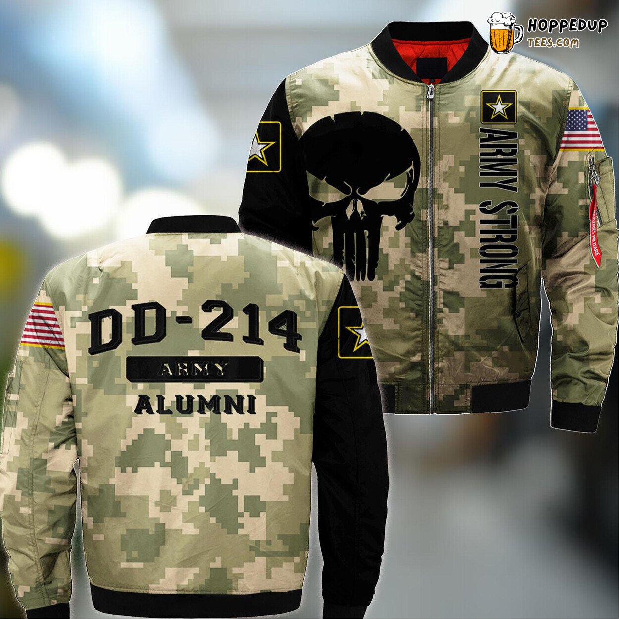 Alumni Veteran US Army Pride Classic Bomber Jacket