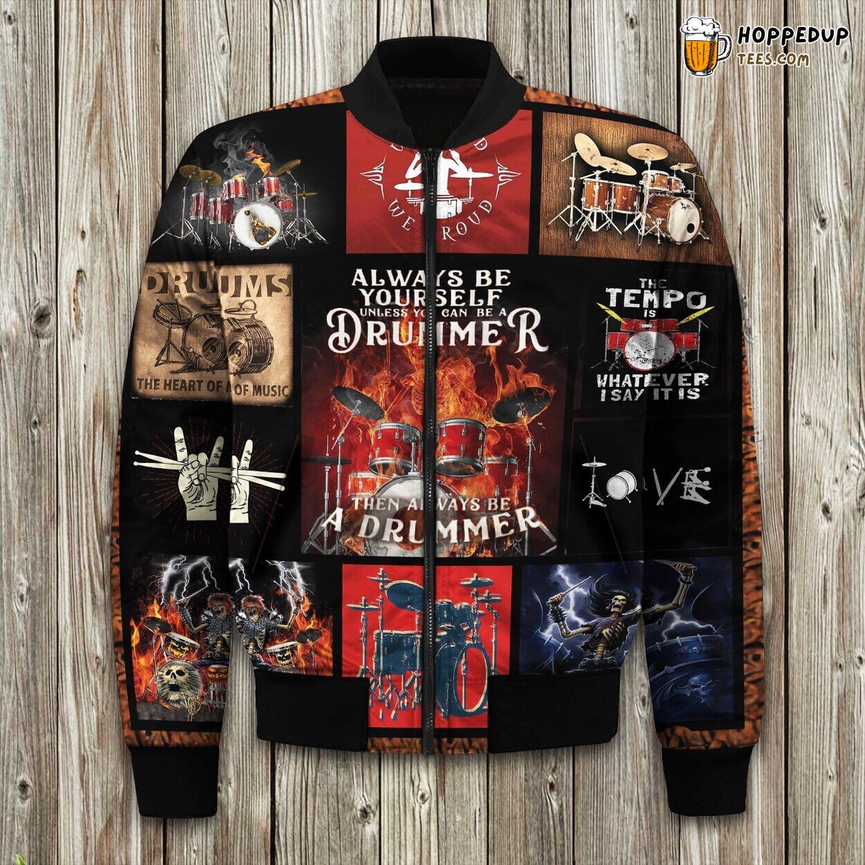 Always Be A Drummer Bomber Jacket