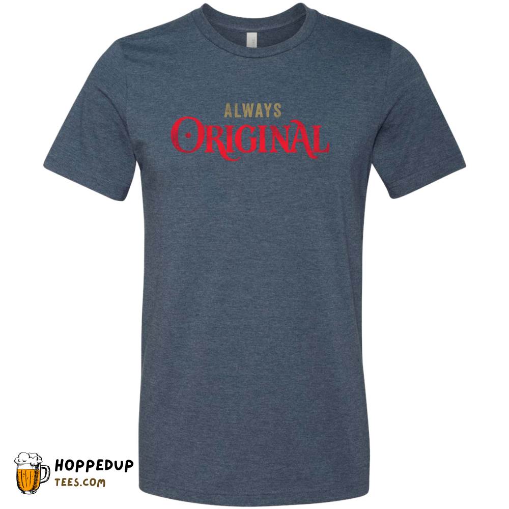 Always Original Beer Heather Navy Tee HU