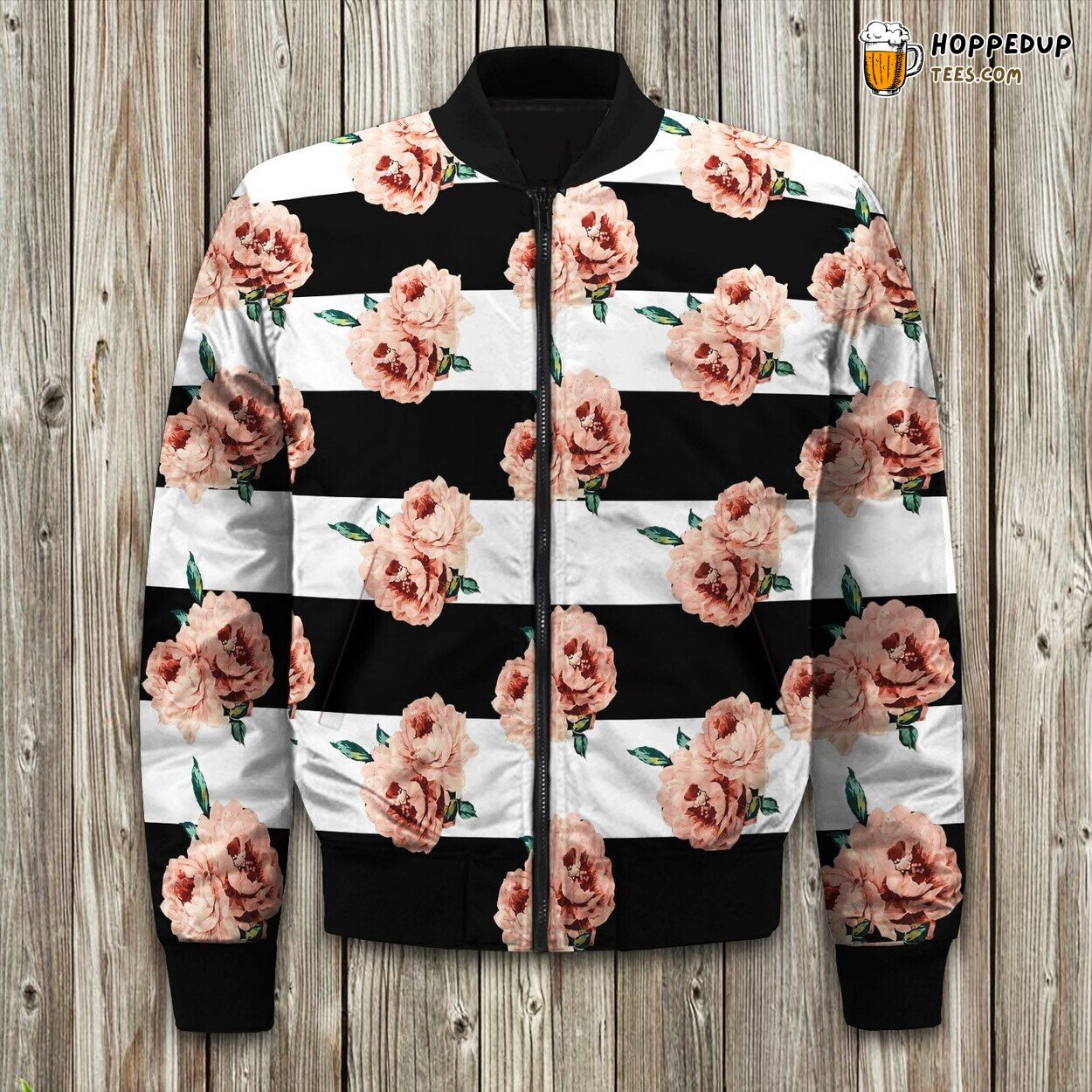 Amara Floral Design Winter Bomber Jacket Exclusively Tailored Elegance