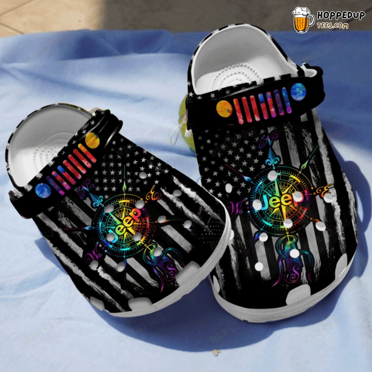 Amazing Jeep America Themed Comfortable Unique Design Clog Shoes