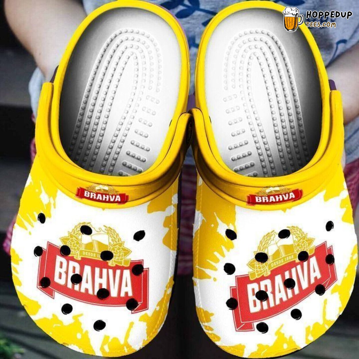 Amazon Brahma Beer Themed Comfortable Unique Design Clog Shoes