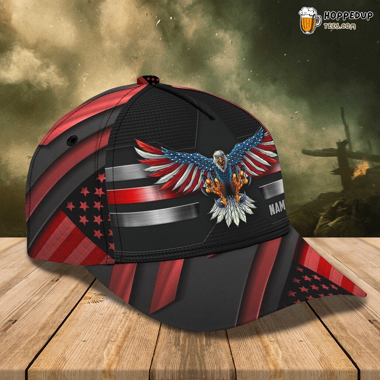 America Eagle 3D Classic Cap Personalized Name Unique Premium Styling