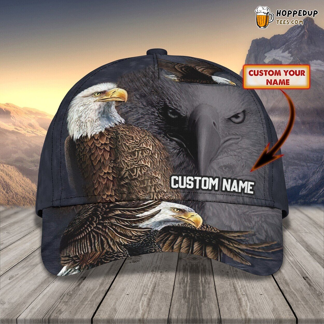 America Pride Classic Cap Personalized Name Unique 3D Edition Premium Series