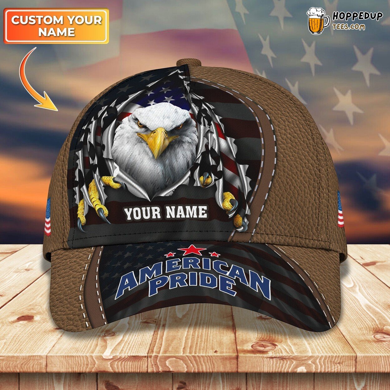 American Eagle Classic 3D Cap Personalized Name Unique Premium Edition Series