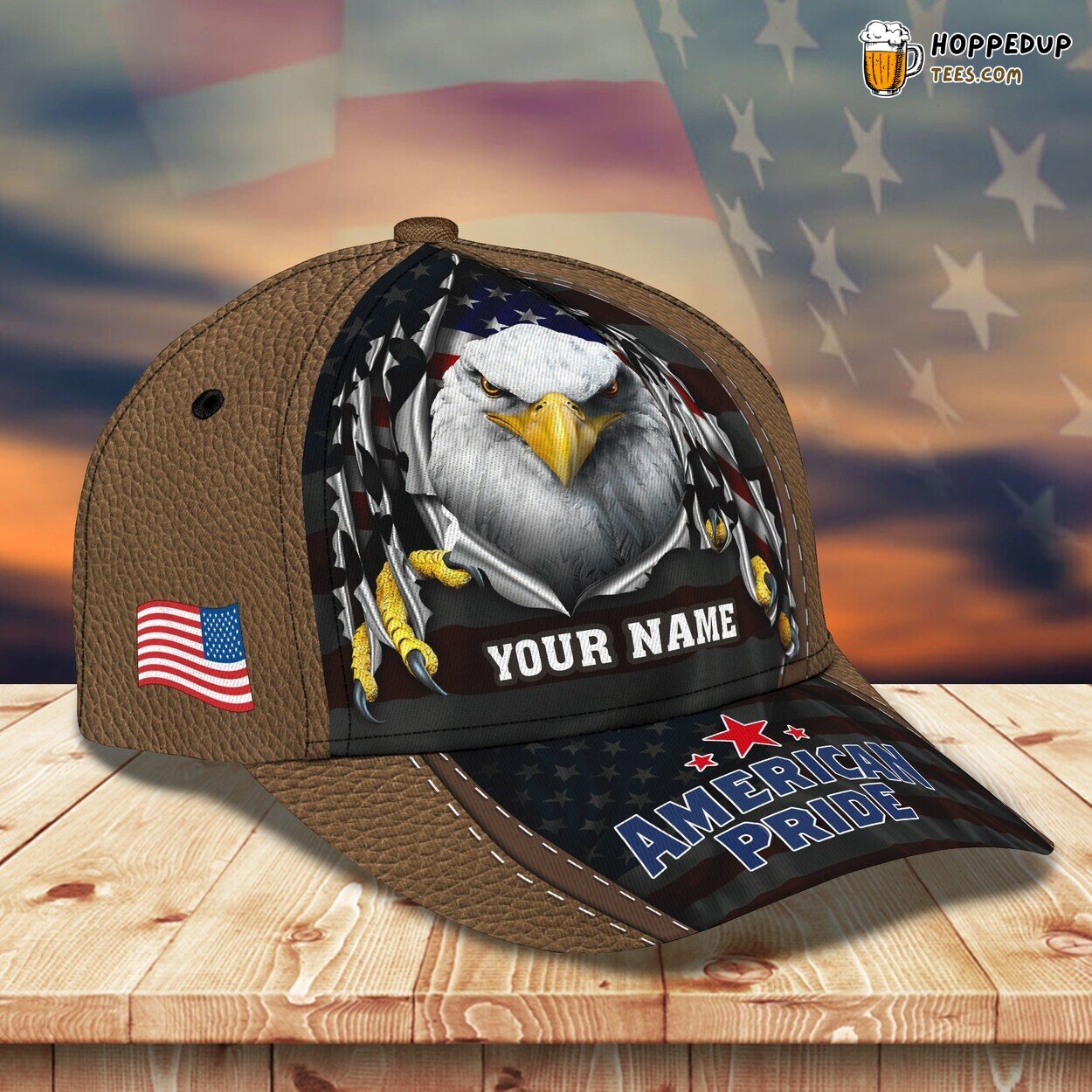 American Eagle Classic 3D Cap Personalized Name Unique Premium Edition Series