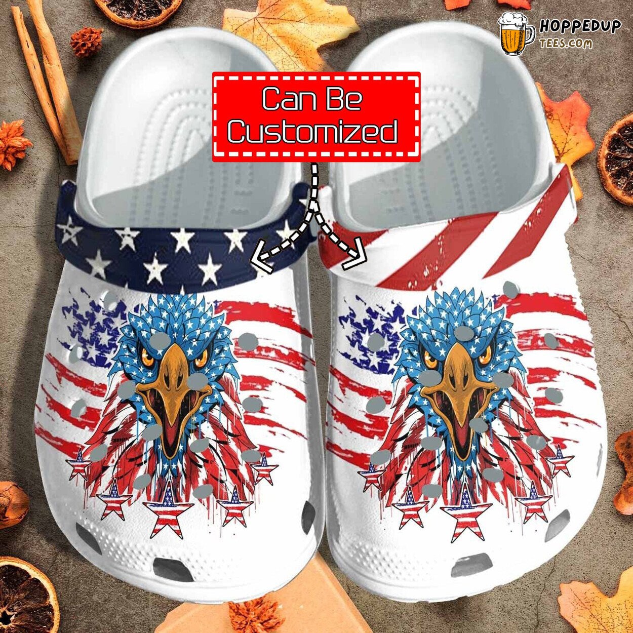American Eagle Skin Personalized Unique Stylish Clog Shoes Design