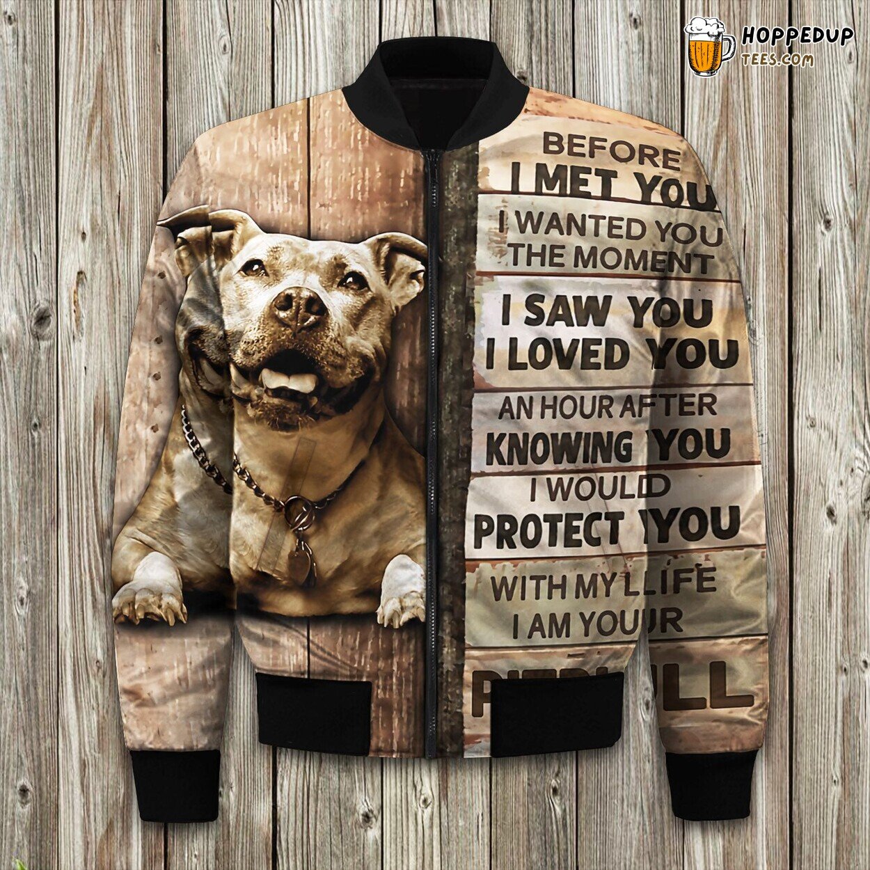 American Pitbull Loved It Bomber Jacket
