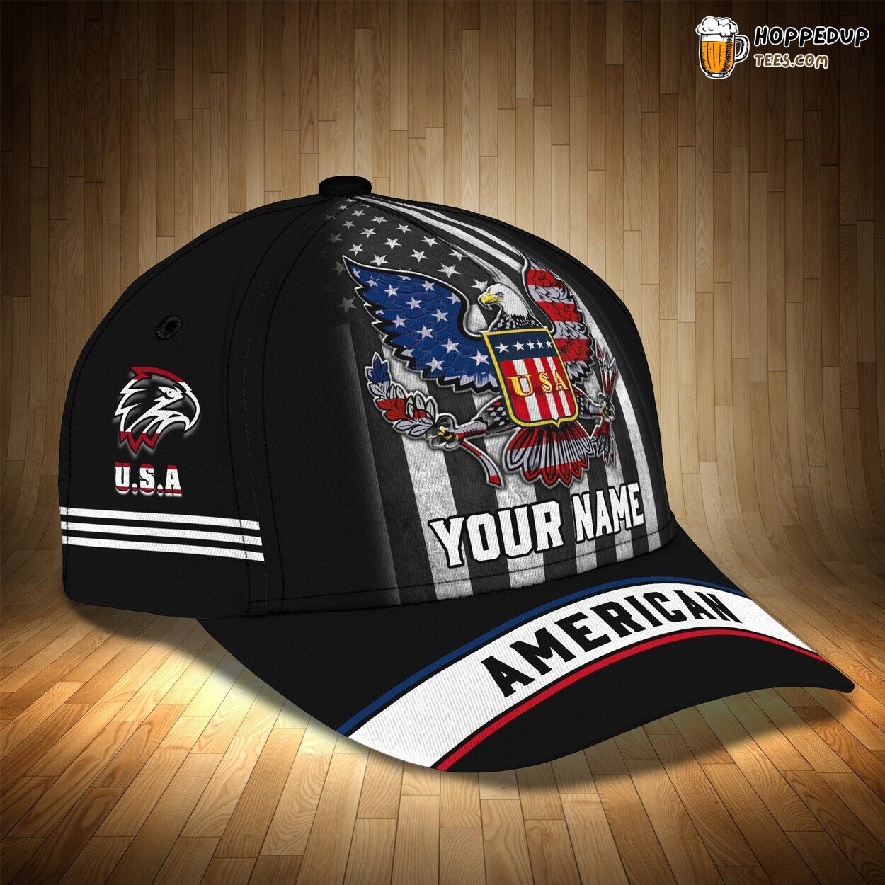 American Pride 3D Classic Cap Personalized Name Unique Premium Design