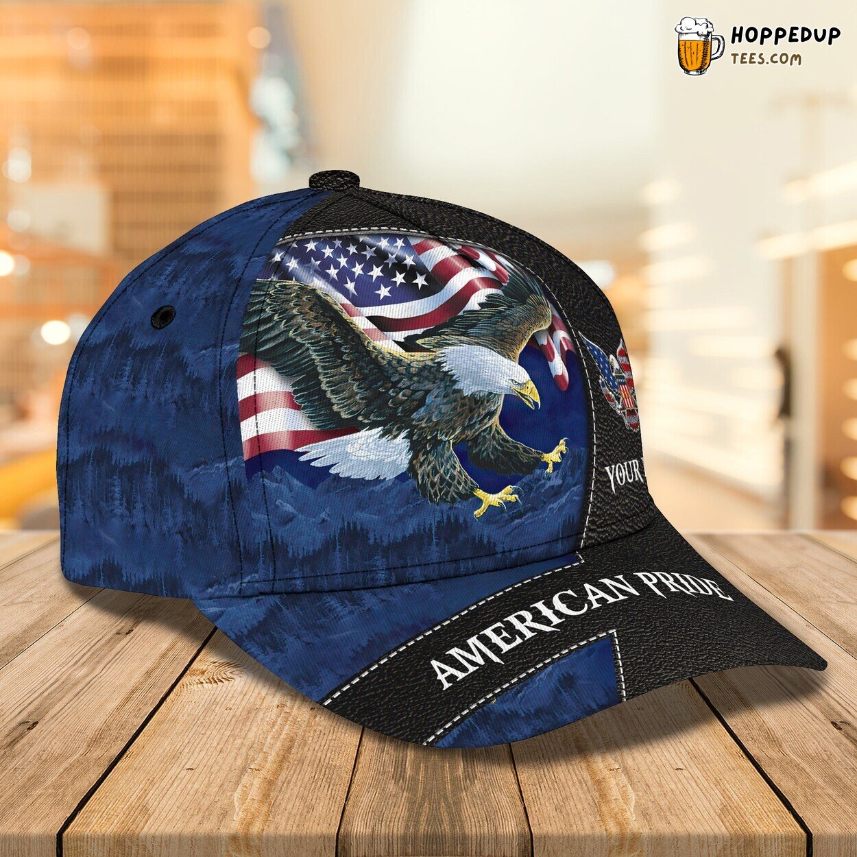 American Pride Inspired 3D Classic Cap Personalized Name Elegant Unique Style