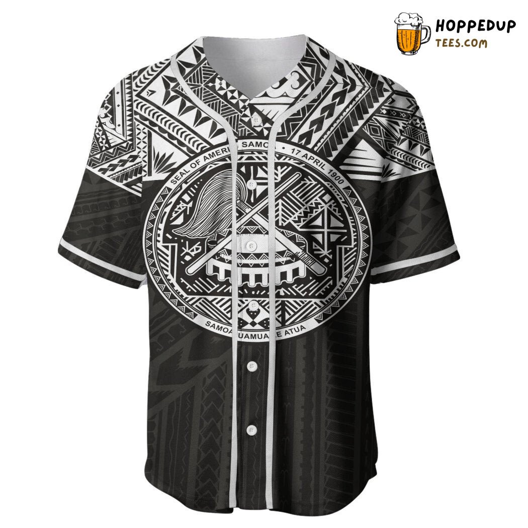 American Samoa And Samoa Polynesian Version Baseball Tee Jersey Shirts 3D