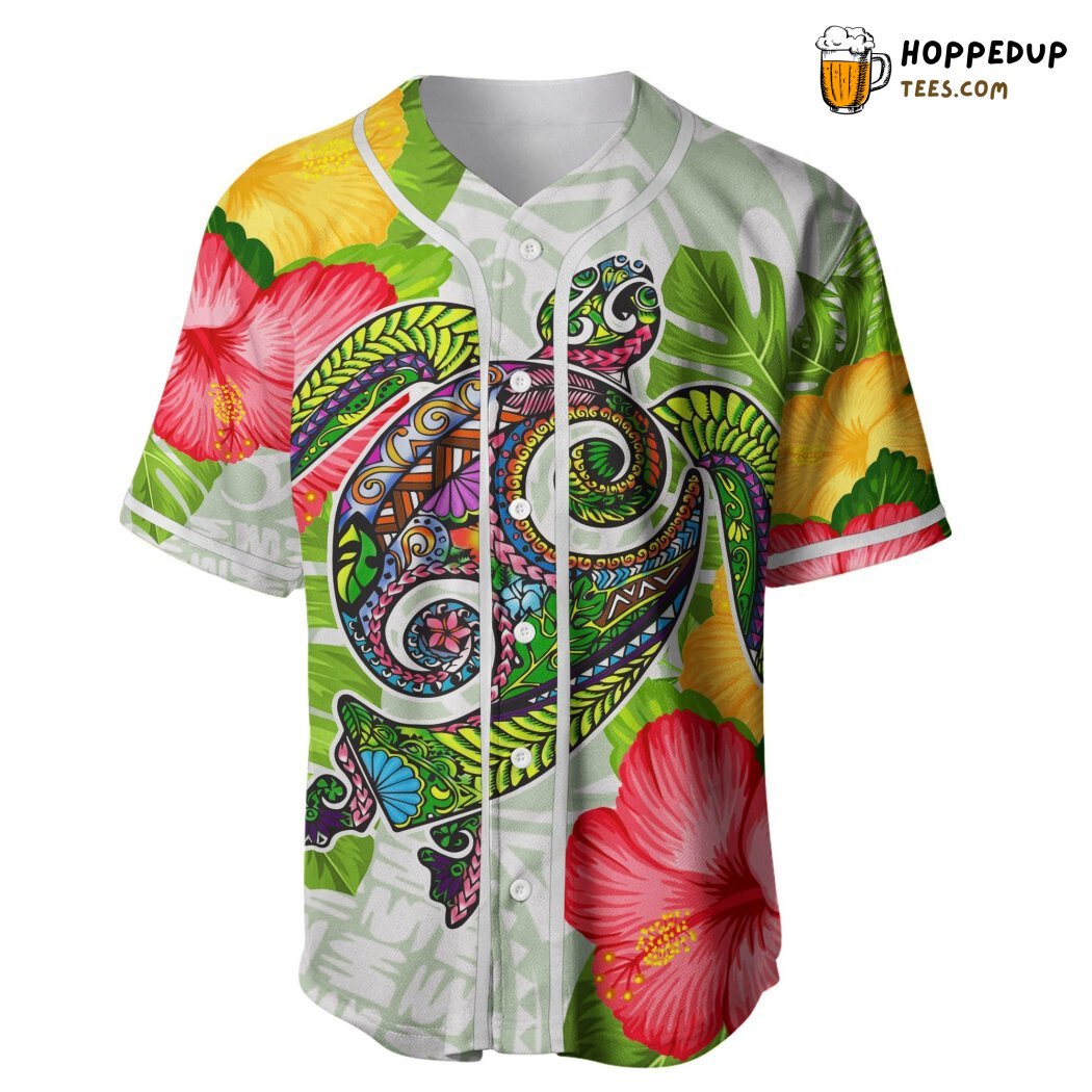 American Samoa Fall In The Wave Polynesian Baseball Tee Jersey Shirts 3D