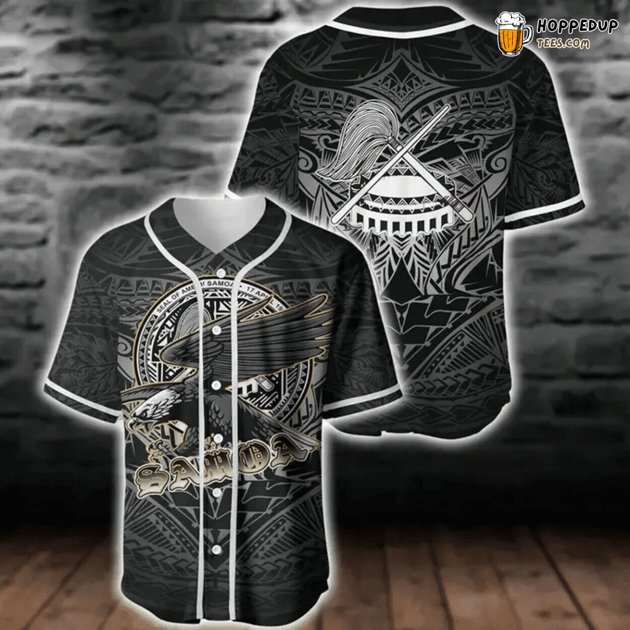 American Samoa Polynesian Baseball Tee Jersey Shirts 3D