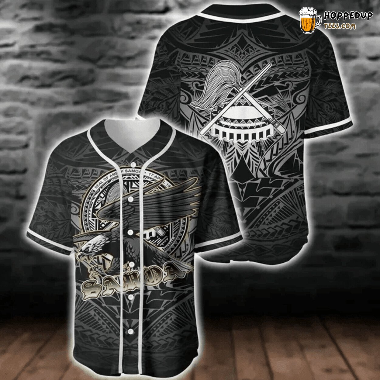 American Samoa Polynesian Distinctive Baseball Jersey Unique Edition Design