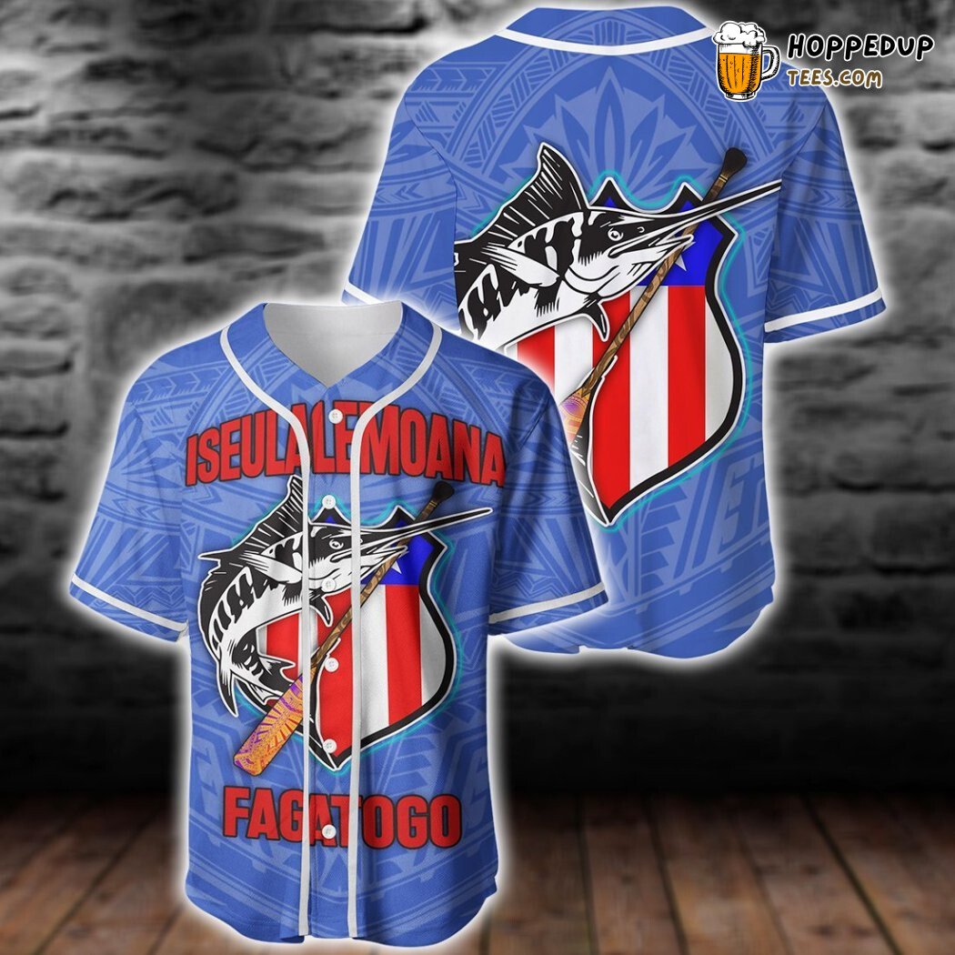 American Samoa Polynesian Iseulaolemoana Fagatogo Baseball Tee Jersey Shirts 3D