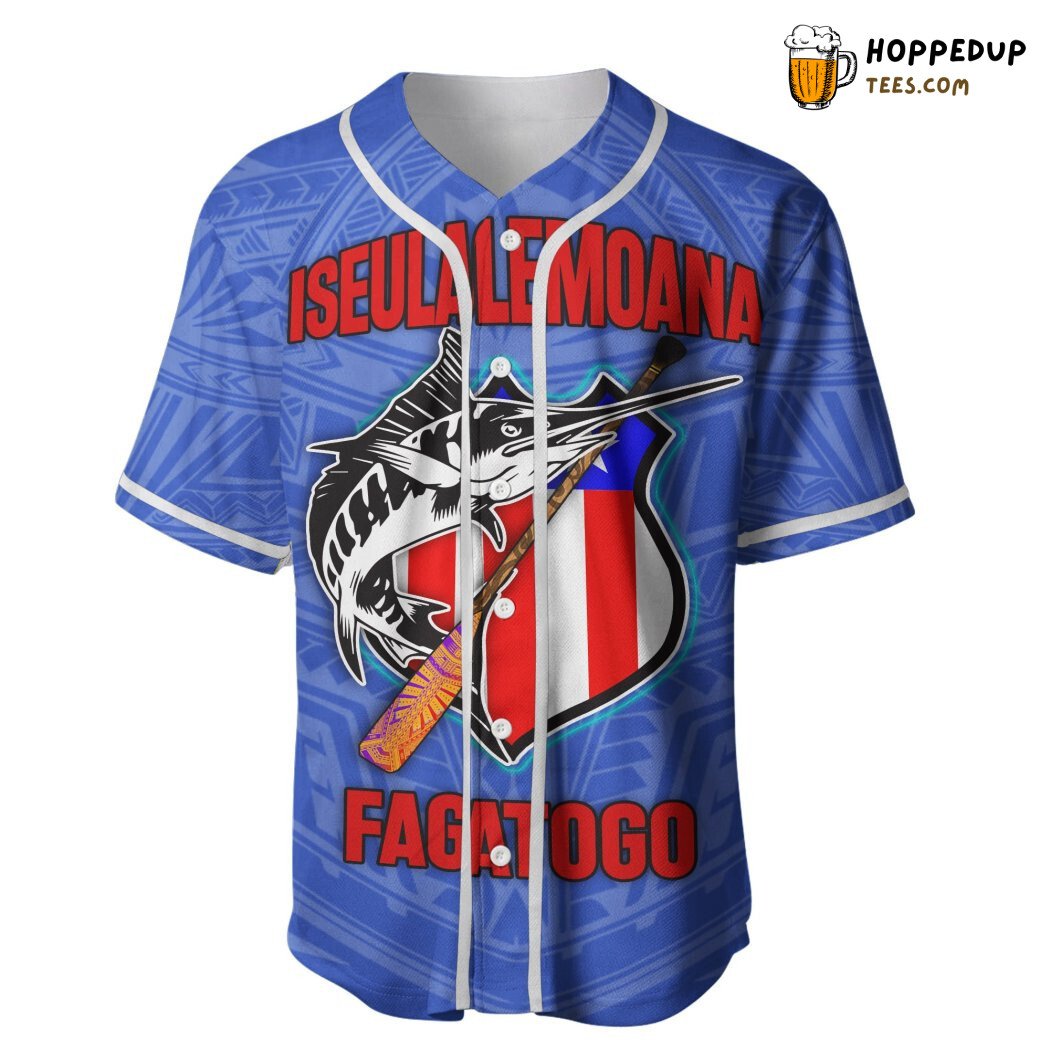 American Samoa Polynesian Iseulaolemoana Fagatogo Baseball Tee Jersey Shirts 3D